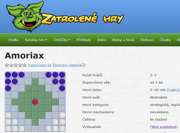 Amoriax na Zatrolené hry